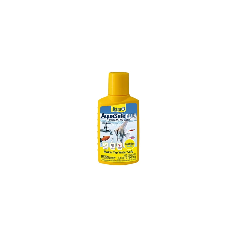 Tetra AquaSafe Plus – Conditionneur d’eau pour aquarium, déchlorant et BioExtract