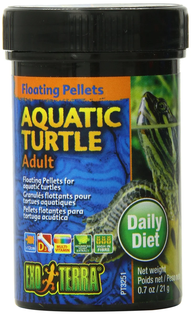 Exo Terra - Nourriture pour Tortues Aquatiques Adultes - Pastilles Flottantes, 0,7 oz - PT3251