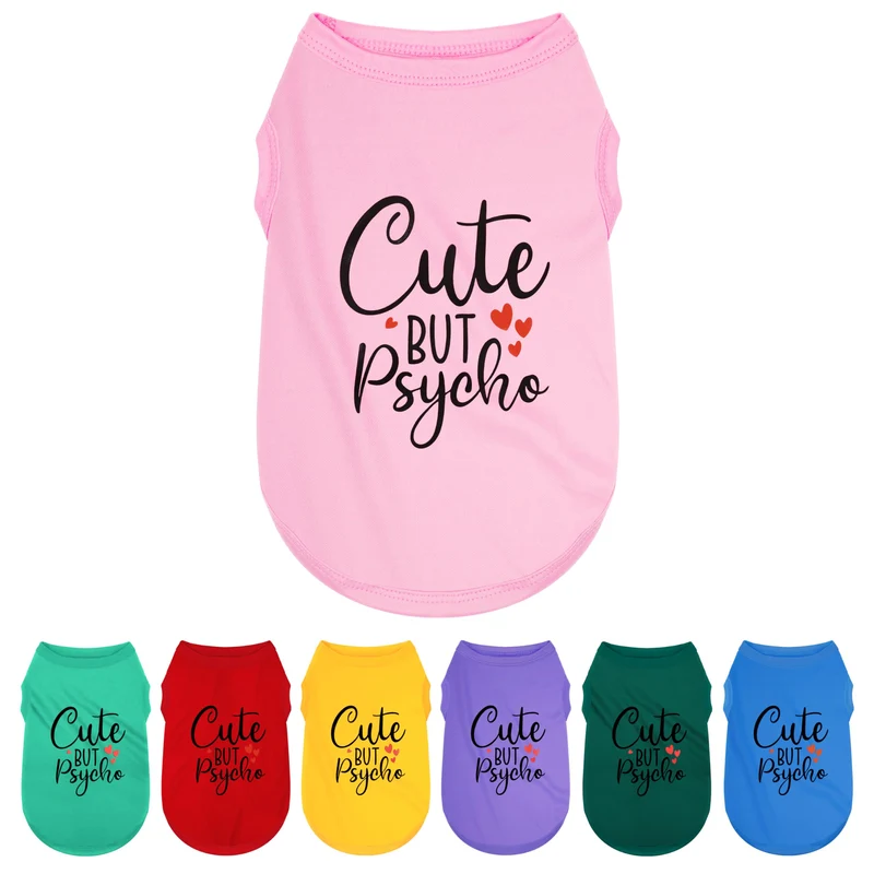 Paiaite Chemise Chien en Polyester — Léger et Respirant, Sans Manches (Rose)