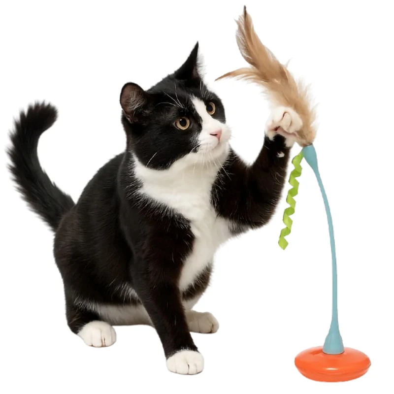 Petlinks Tippy Teaser – Jouet Plume Auto-Équilibrant pour Chats et Chatons