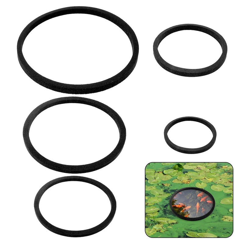 LLOUSSAK – 5 Anneaux Nourrissage Poissons, 5 Tailles, Anneaux Flottants EVA pour Aquarium