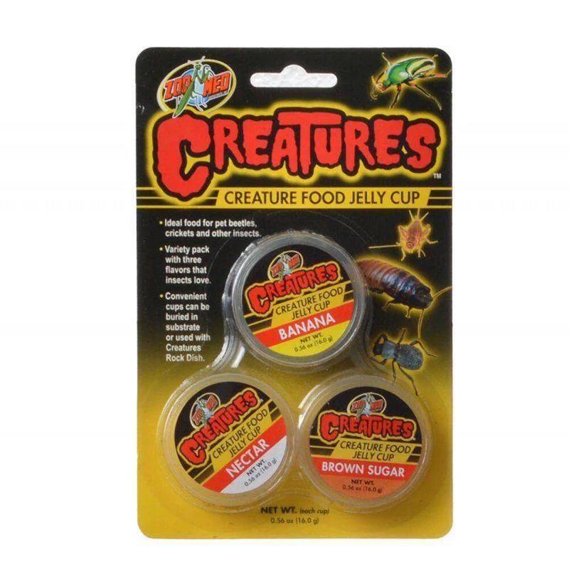 Zoo Med Creatures Food Jelly Cup – Gelée pour insectes et petites créatures