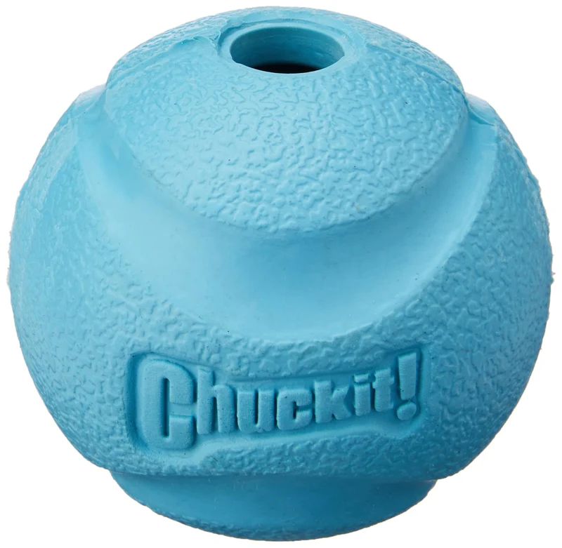 Chuckit! Balle de fetch en caoutchouc à grand rebond – Grand modèle (3 pouces) pour grands chiens