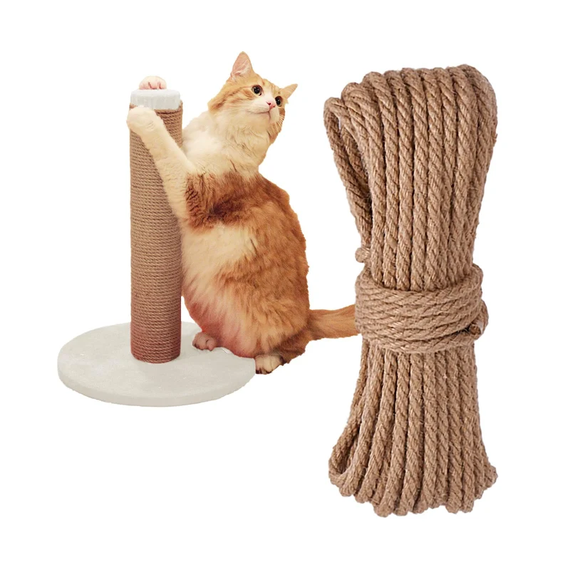 THAMIAO Corde Sisal Naturelle 6mm - Remplacement Postes Griffoirs Chat 33FT