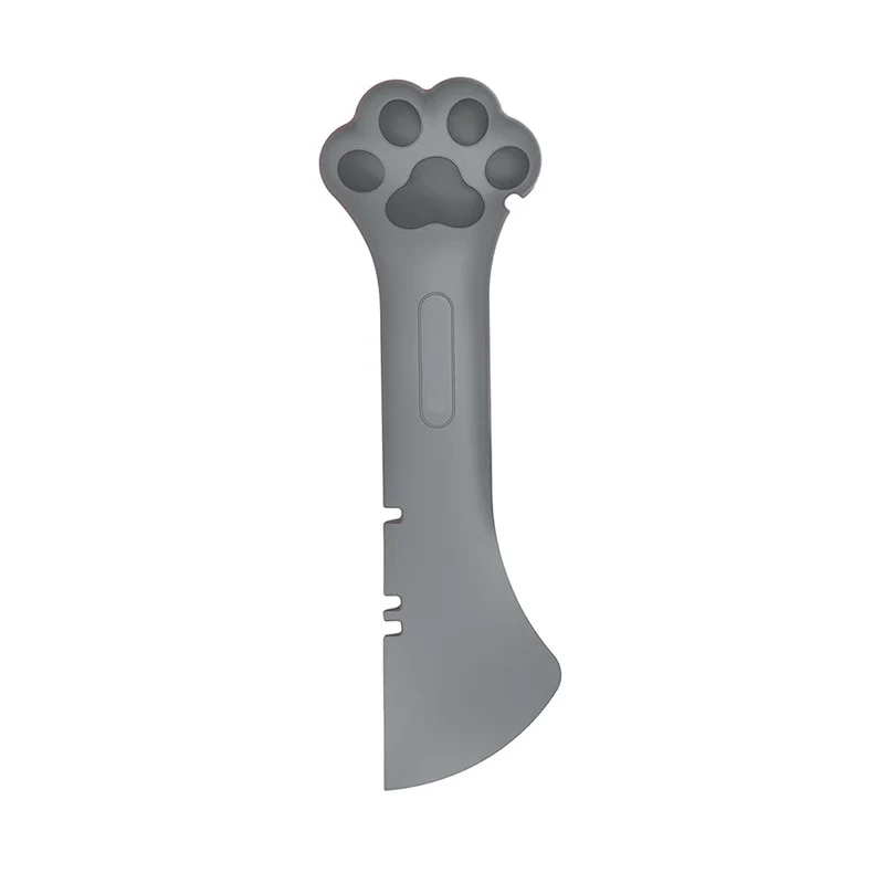 CUITIBI Petite Spatule – Cuillère et Ouvre-Boîte Gris pour Nourriture Humide Chat et Chien