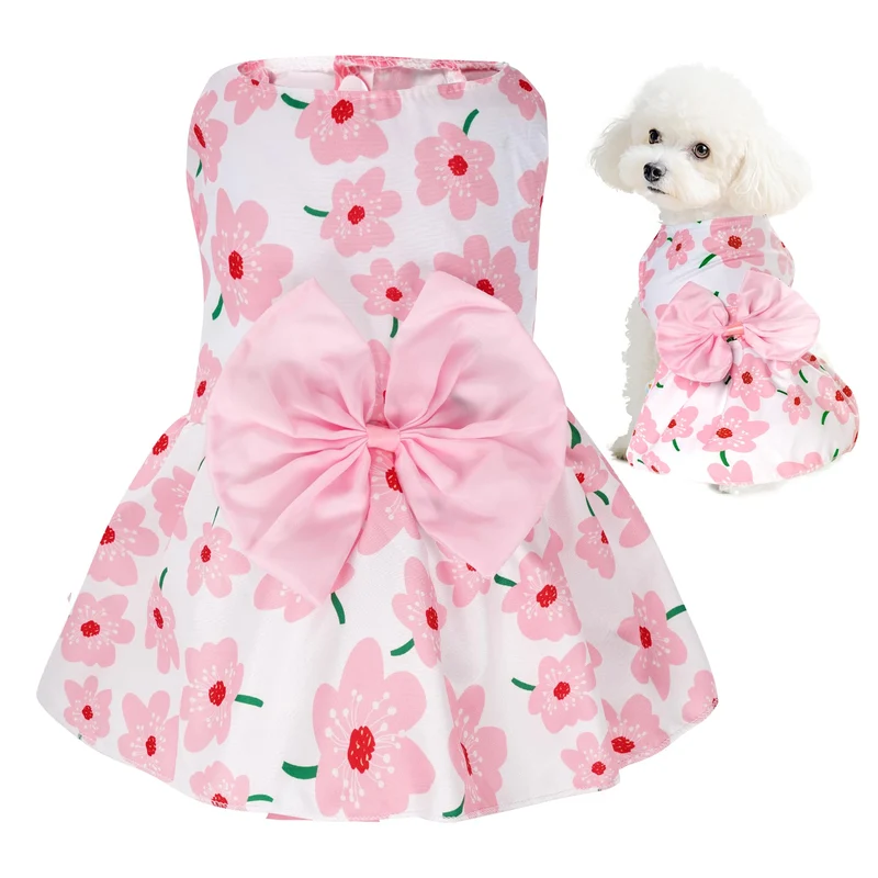 Choyaxo Robe Florale pour Chiens et Chats — Été Légère et Élégante