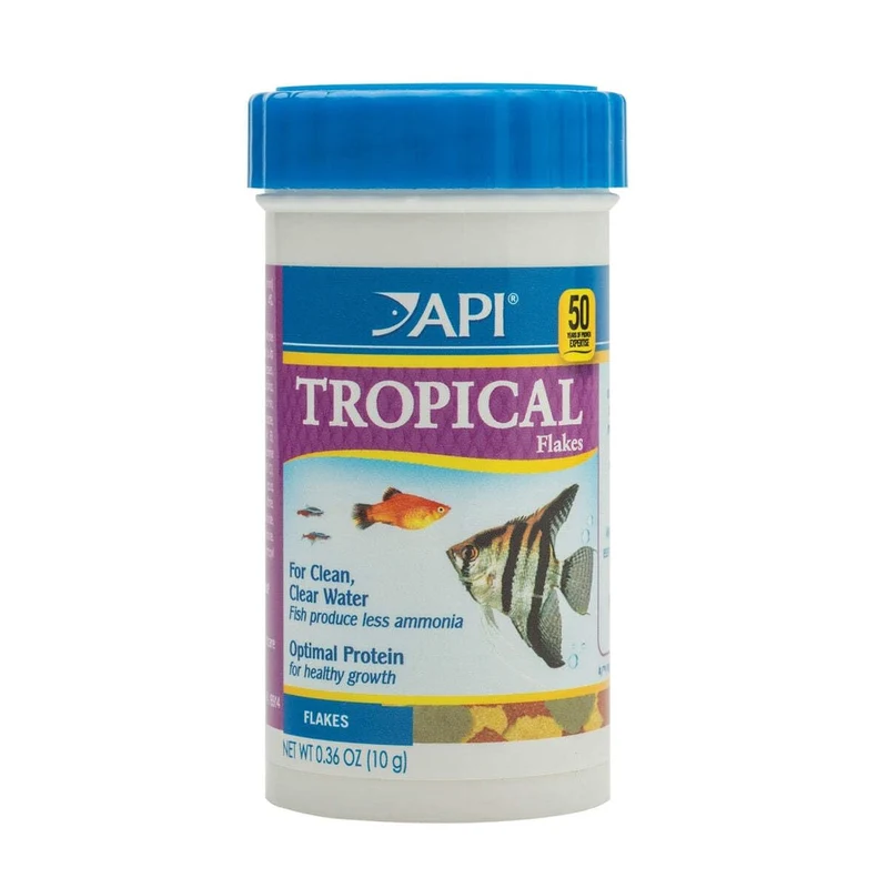 API Flocons Tropicaux Poisson – Conteneur 0,36 oz | Alimentation Complète