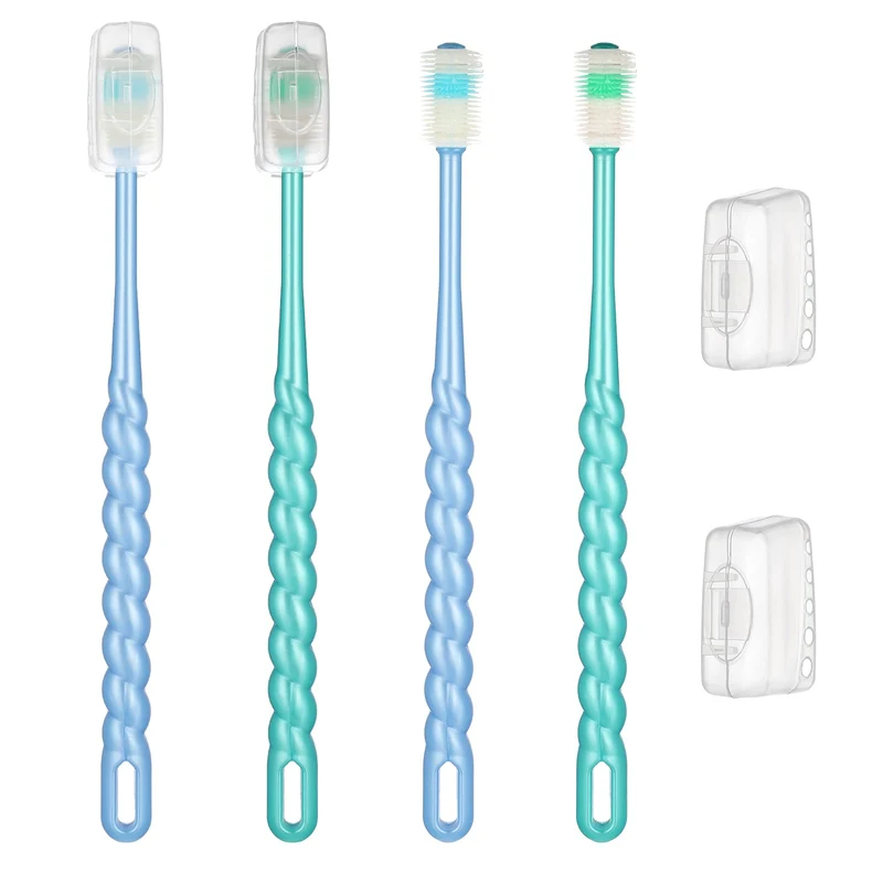 EupHHonycs – 4 brosses dentaires pour animaux 360° (chiots et chats)