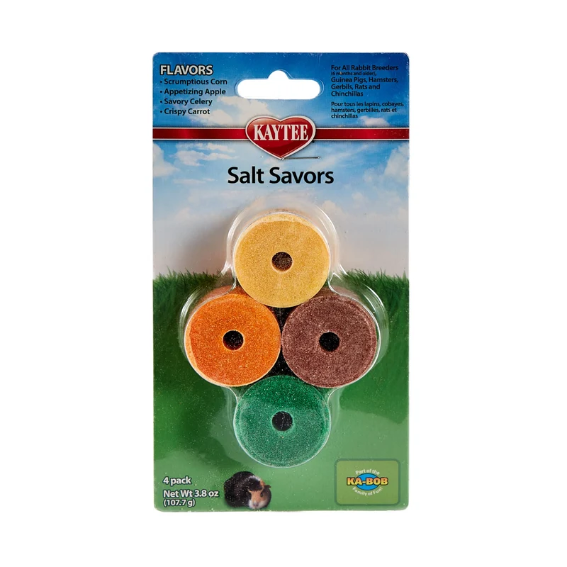 Kaytee Mini Saveurs de Sel — Lot de 4 Friandises pour Petits Animaux