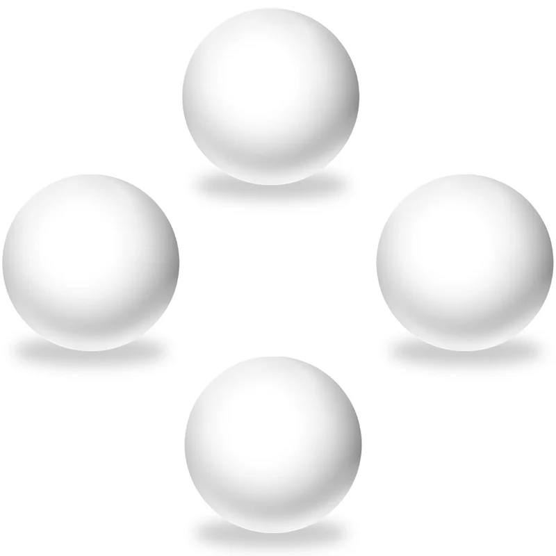 LYCTDD Boules de Rechange pour Chat – Boules Track 45 mm pour Jouet Grattoir Rond Turbo (4 pièces) – Blanc