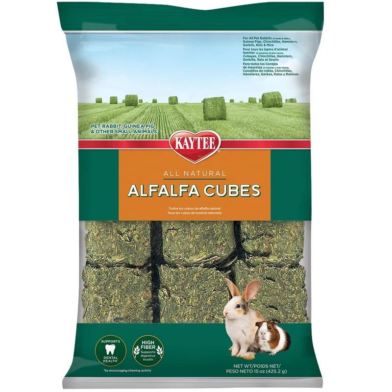 Kaytee Cubes d'Alfalfa pour Lapins et Petits Animaux – 15 oz