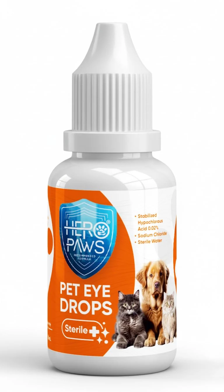 Gouttes oculaires VIVAPEE pour chiens et chats – 30 ml, recommandées par les vétérinaires