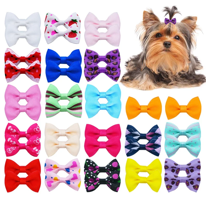JUCCPUL – 40 pièces nœuds pour chien avec pinces, 1,5 pouce, accessoires pour petit et moyen chien