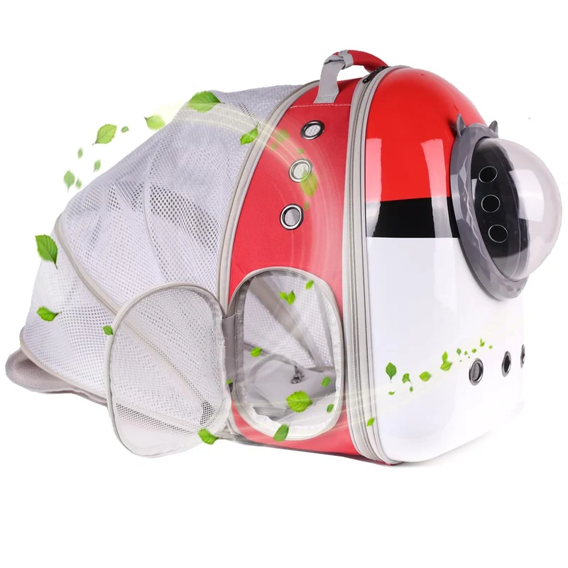 LAIRIES Sac à dos porte-chat extensible — Bulle frontale, cabine et voyage, pour chat et petit chien