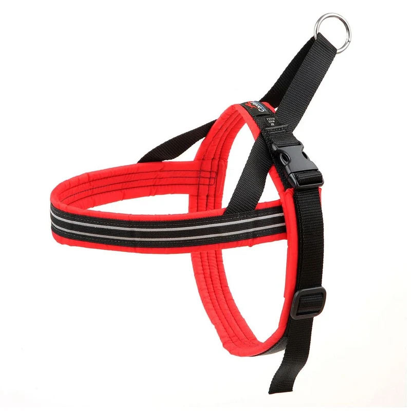 Harnais ComfortFlex Sport pour chien – Sans étranglement, rembourré, poignée de contrôle – Réfléchissant, léger, ajustable – XLarge, rouge