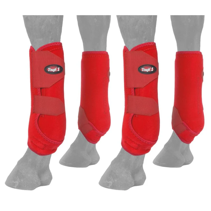 Tough 1 Bottes sport extrêmes ventilées - Rouge, Petit (Set)