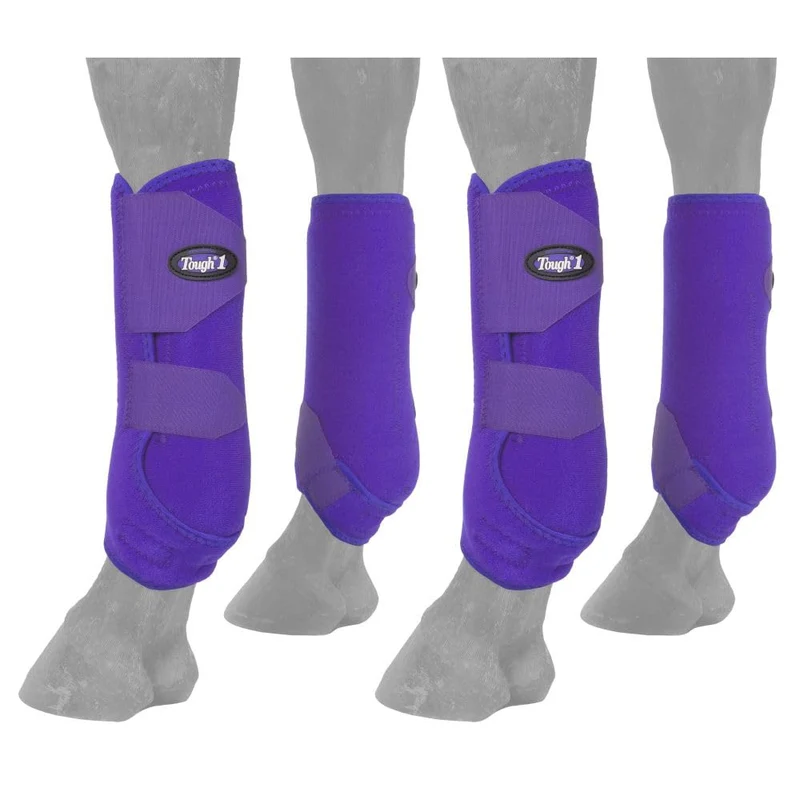 Bottes de sport ventilées Tough 1 Extreme – Violet, Taille Large