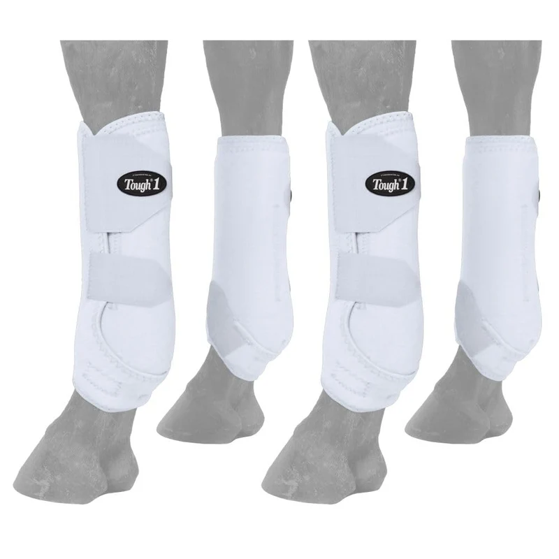 Bottes sportives extrêmes ventilées Tough 1 – Blanc, Taille Large