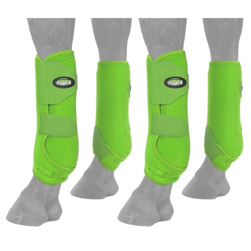 Tough 1 Bottes Sport Ventilées Extrêmes – Neon Vert, Grand