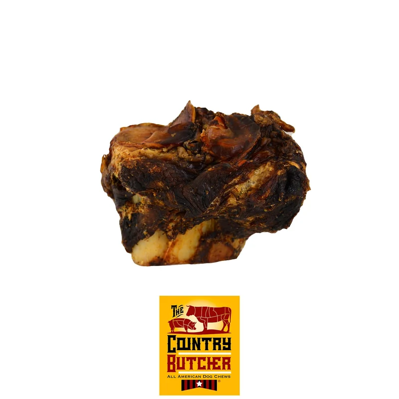 THE COUNTRY BUTCHER Crown Knuckle – Os de bœuf charnus pour chiens grands et moyens (8 pièces)