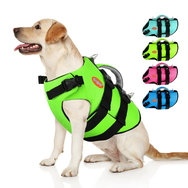Doglay Gilet de Vie pour Chien en Néoprène — Flottabilité Élevée et Harnais de Natation