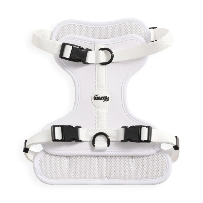 THE LICKER STORE – Harnais Arlo Medium Rembourré Sans Traction, 3 Boucles et 3 Attaches Laisse, Seltzer
