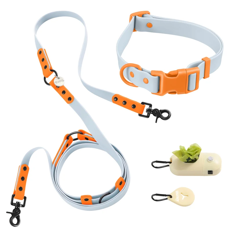 THE LICKER Store WLK1006D-5SET Luna Large — Longe 8ft 6-en-1, Mains-libres, LED et Distributeur de Sacs