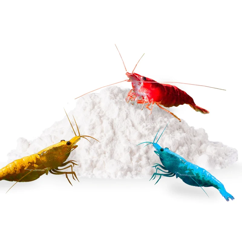 SunGrow Calcium Blanc pour Crevettes – Soutien à la mue, couleur de coquille, croissance et qualité de l'eau (50 g)