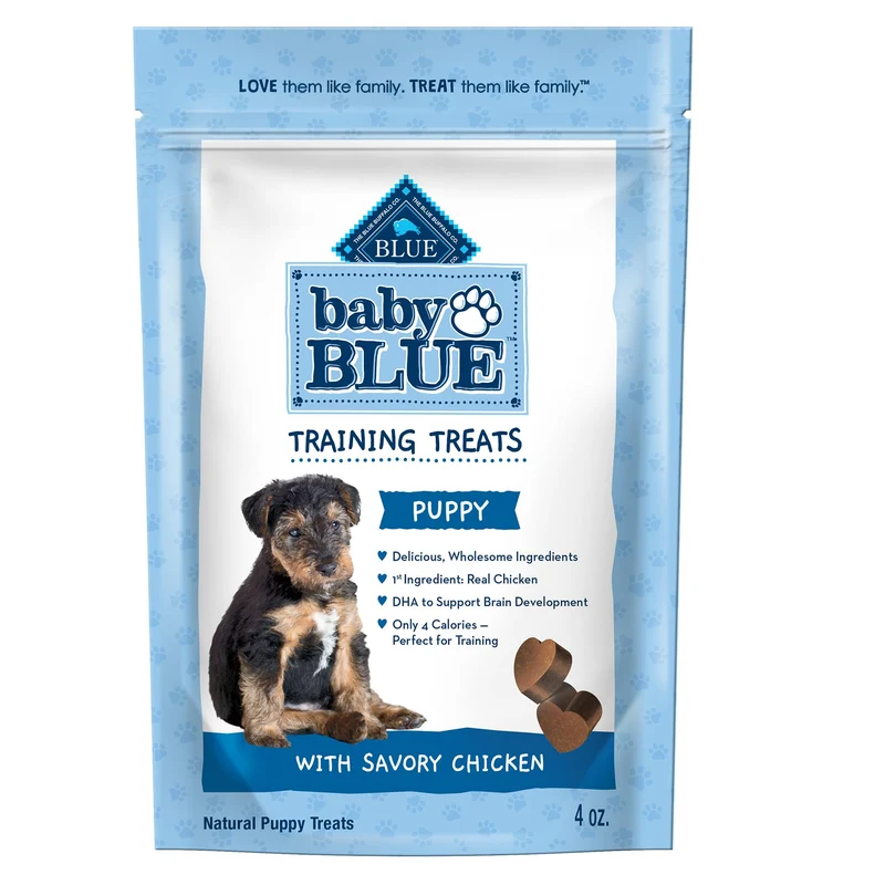 Blue Buffalo Baby BLUE Training Treats Chiots – Friandises au Poulet, Sachet Quatre Onces