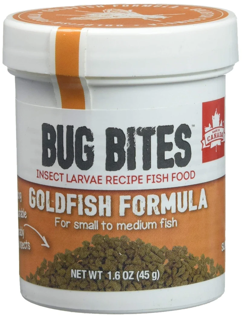 Fluval Bug Bites Goldfish – Alimentation granules pour poissons rouges (1,6 oz, A6583)