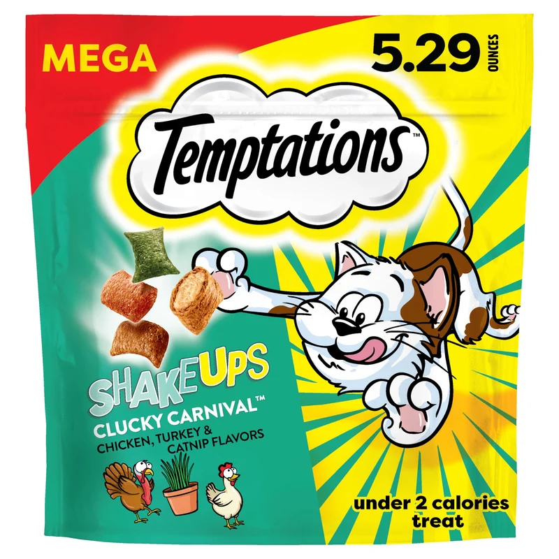 Temptations ShakeUps pour Chats – Friables et Moelleux, Clucky Carnival, 5,29 oz