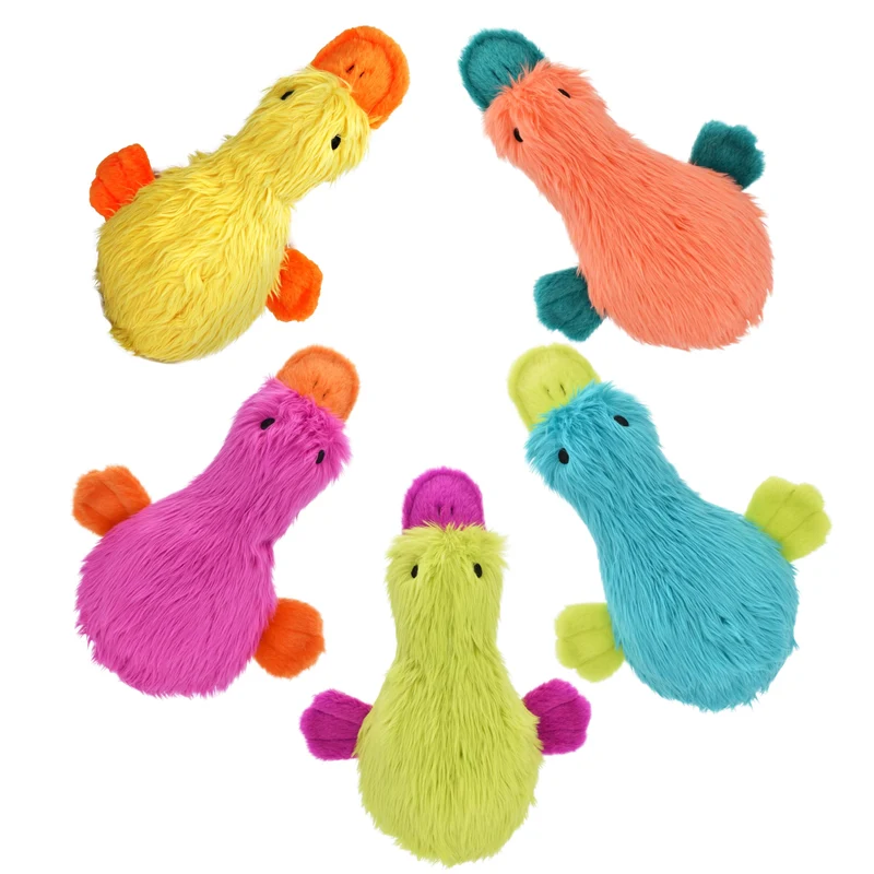 Multipet Duckworth – Jouet pour chien en peluche rembourrée 15 po, couleurs assorties