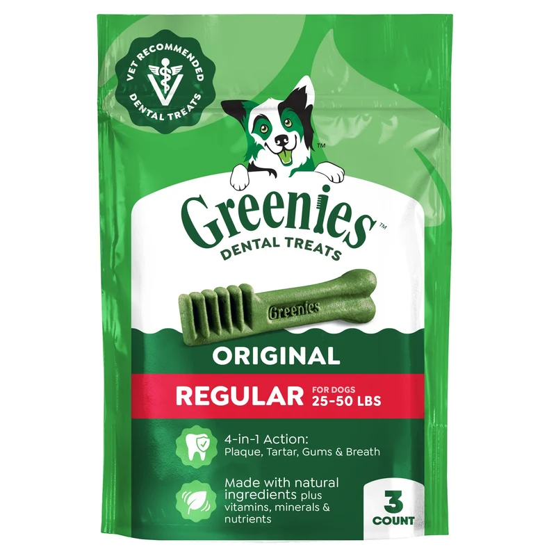 Greenies Friandises Dentaires Original Pour Chien Adulte – Recommandées Par les Vétérinaires, Pack 3 x 3 oz
