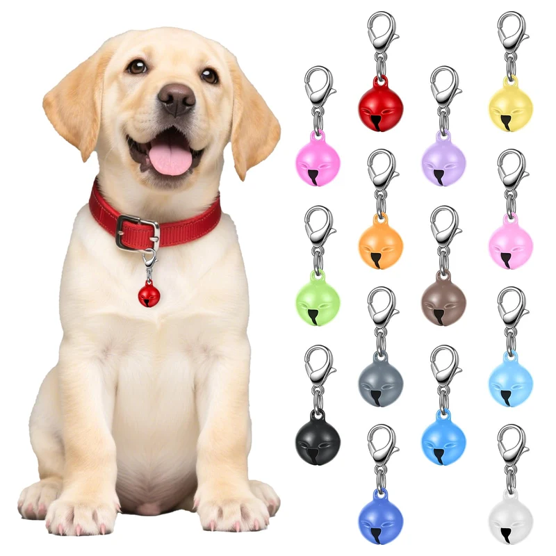 Larrel 14 Cloches pour Collier – Cloche Chat/Chien, 14 Coloris, Attaches Sécurisées