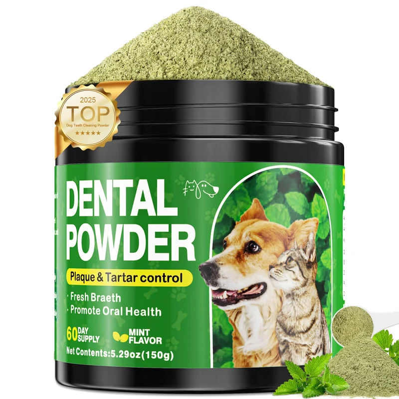 Poudre Dentaire Eglagen pour Chiens et Chats – Réduit Plaque et Haleine, 150 g