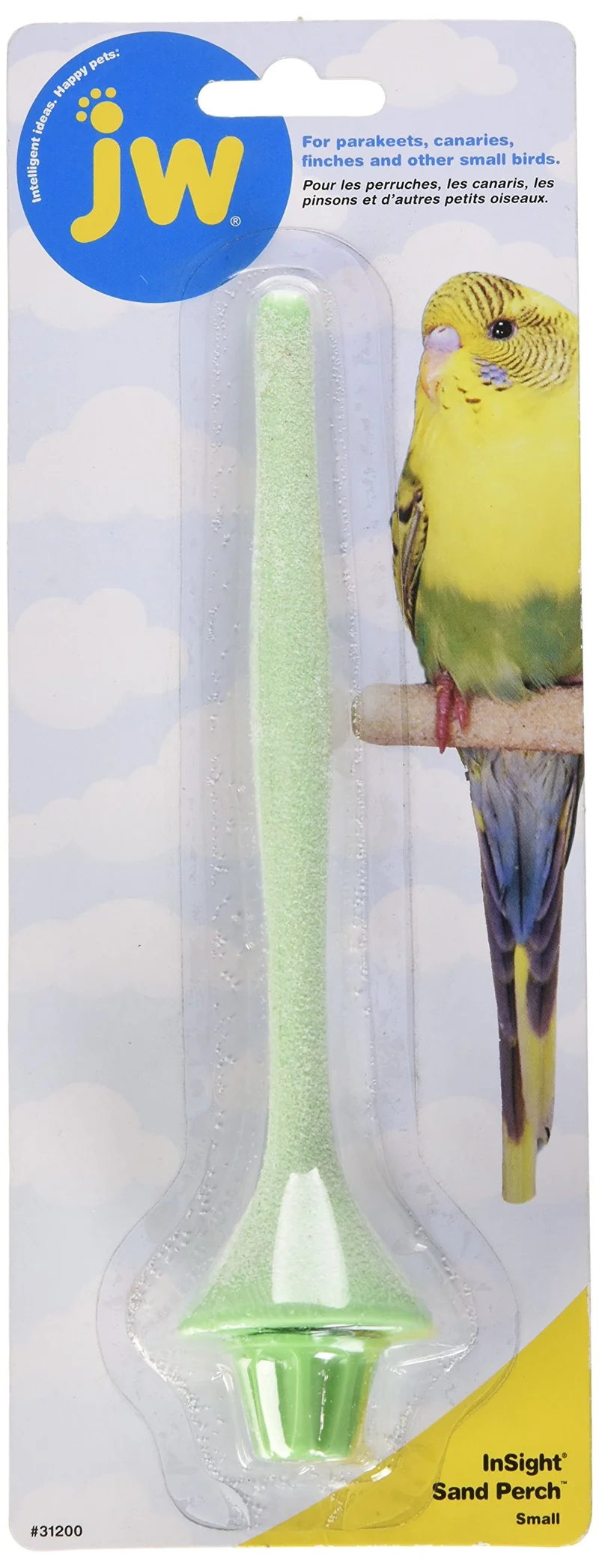 JW Pet Insight Sand Perch Petite – Couleurs Variées | Perchoir Cage pour Oiseaux