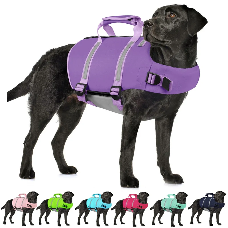AOFITEE Gilet de sauvetage pour chien XL – Veste nage chien grande taille avec poignée