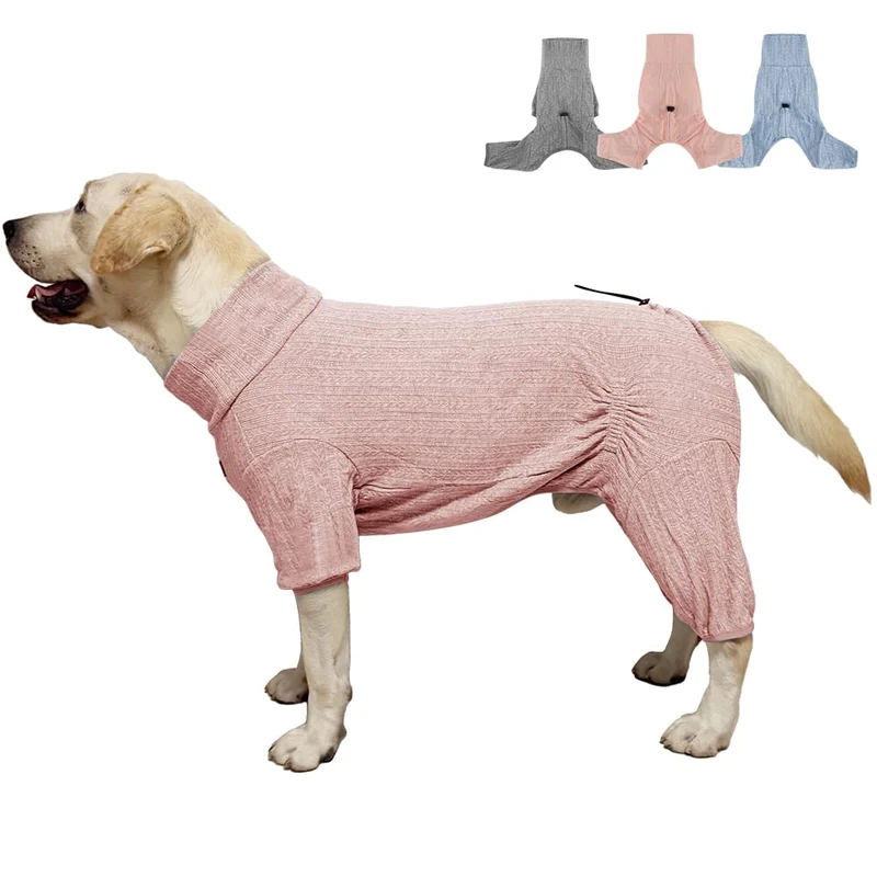 KOOGAL Pyjama Chien Rose 6XL – Vêtement quatre pattes pour grands chiens