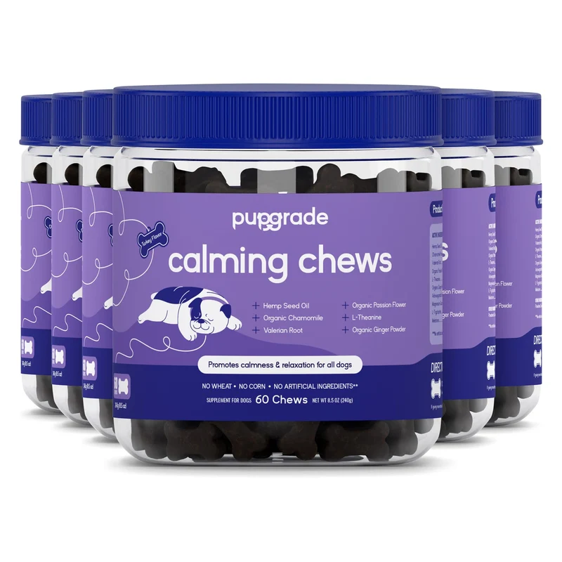 PupGrade Friables apaisants pour chiens – Détente naturelle, sans céréales, saveur viande – 360 bouchées