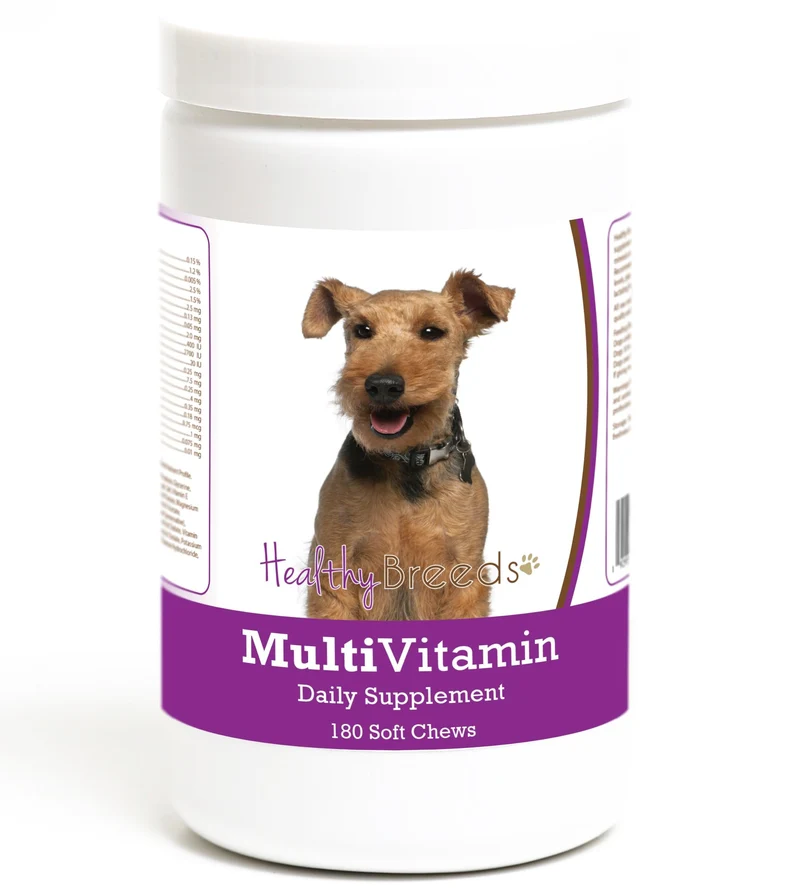 Healthy Breeds Multivitamine Douce pour Terrier Gallois – 180 bouchées