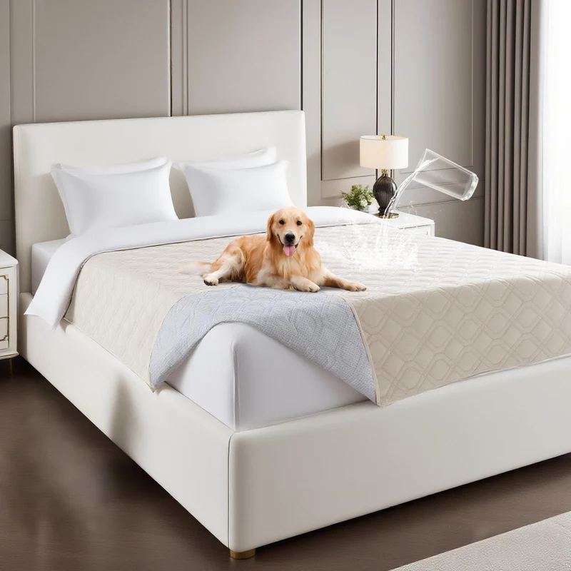 PrinceDeco Housse Étanche pour Canapé et Chien – 52x82 po, Anti-glisse, Lavable, Intérieur et Extérieur