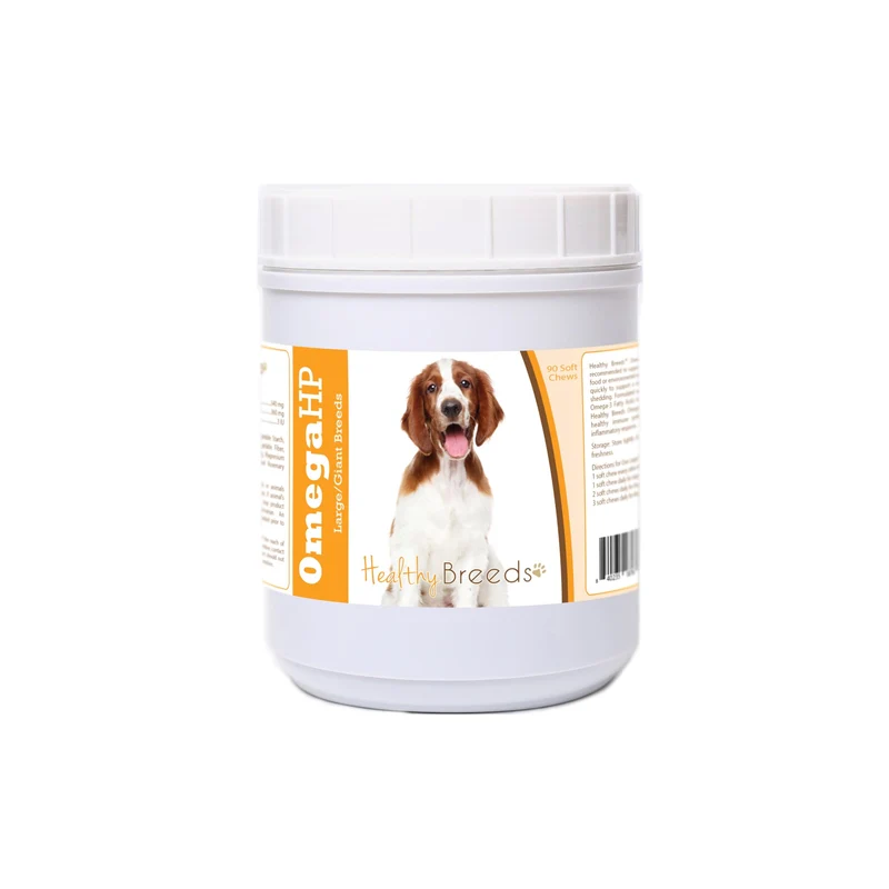 Healthy Breeds Omega HP – Soin peau et pelage pour chien, 90 friandises