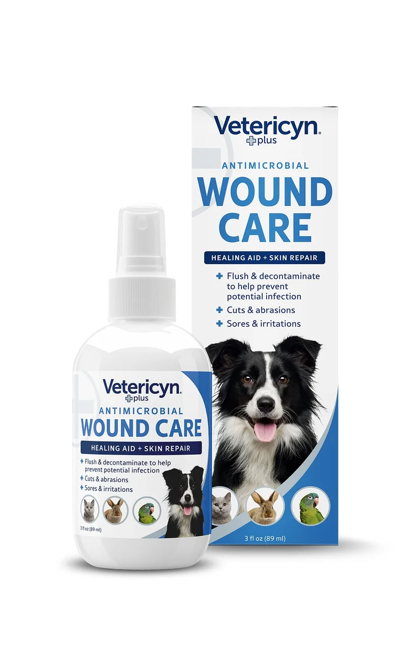 Vetericyn Plus Spray Soin Plaies pour Chiens | Nettoyage des Plaies et Soin de la Peau — 89 ml