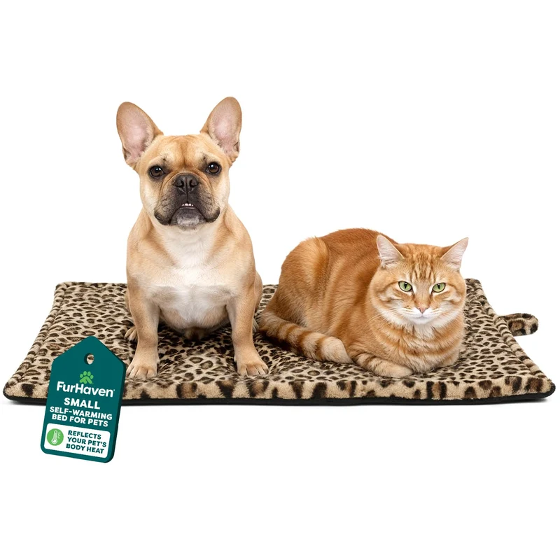 Furhaven ThermaNAP Tapis Chauffant Self-Warming — Léopard, Petit