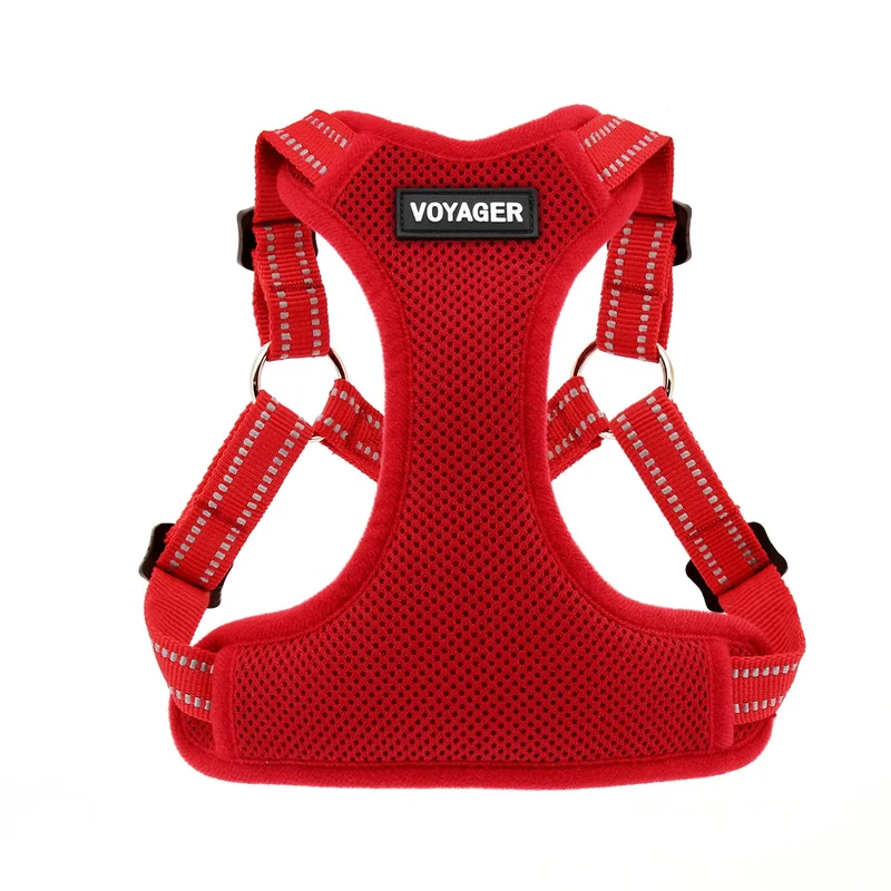 Best Pet Supplies Voyager Harnais Step-in Réglable en Mesh Respirant - Rouge XS