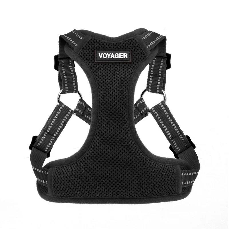 Best Pet Supplies Voyager Harnais Étape-in Flex en Mesh Respirant – Taille M, Noir