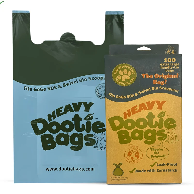 GoGo Stik Sacs Heavy Dootie – Ultra-Résistants et Anti-Fuite, 18x11x5, 2,8 gal, Amidon de Maïs