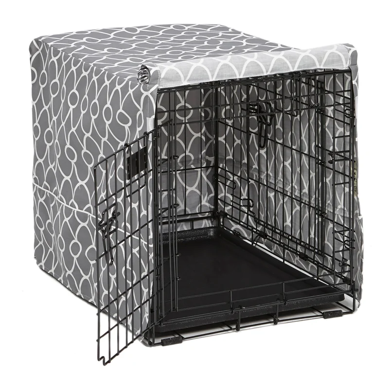 MidWest Homes for Pets – Couvre-caisse 24-pouces pour petit chien, Teflon, confidentialité, lavable
