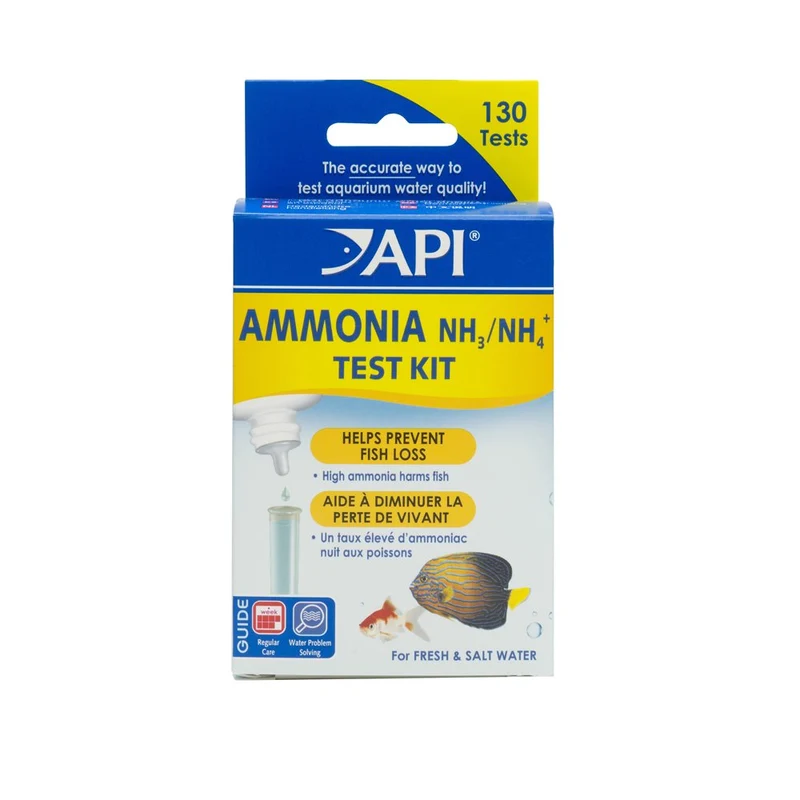 API Ammonia 130 – Kit de Test pour Eau Douce et Eau de Mer d’Aquarium