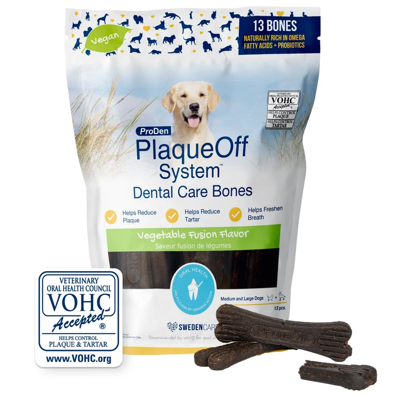 ProDen PlaqueOff System – Os Dentaires Végétaux pour Chiens (17 oz)